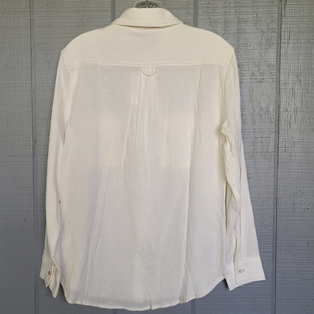 Ellison Women's Contemporary Apparel 100% Cotton White Shirt. Size S - Picture 3 of 6